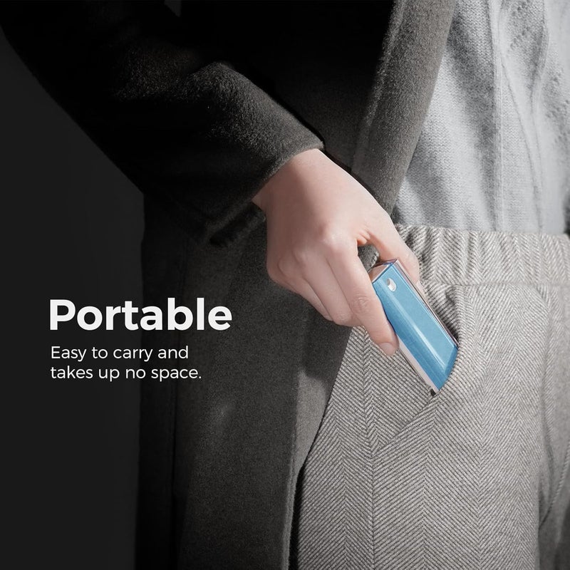 CLICK CLEAN Screen Cleaner, Fingerprint Proof Screen Cleaner Spray, All-in-One Cleaner with Microfiber and Shell for All Phones, Laptop and Tablet Screens (Light Blue) - Image 3